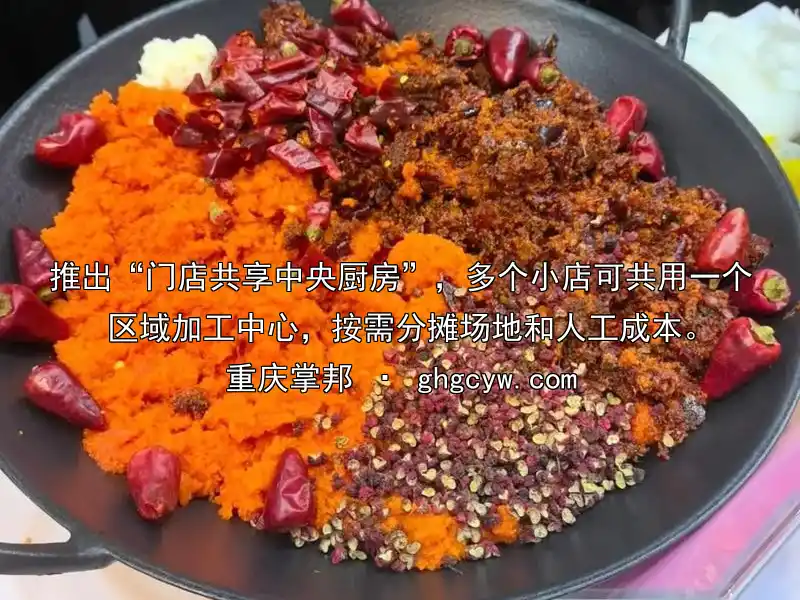 推出“门店共享中央厨房”，多个小店可共用一个区域加工中心，按需分摊场地和人工成本。